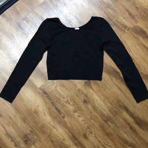 Black crop top